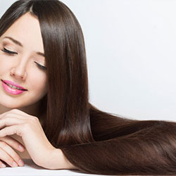 Glattes Haar